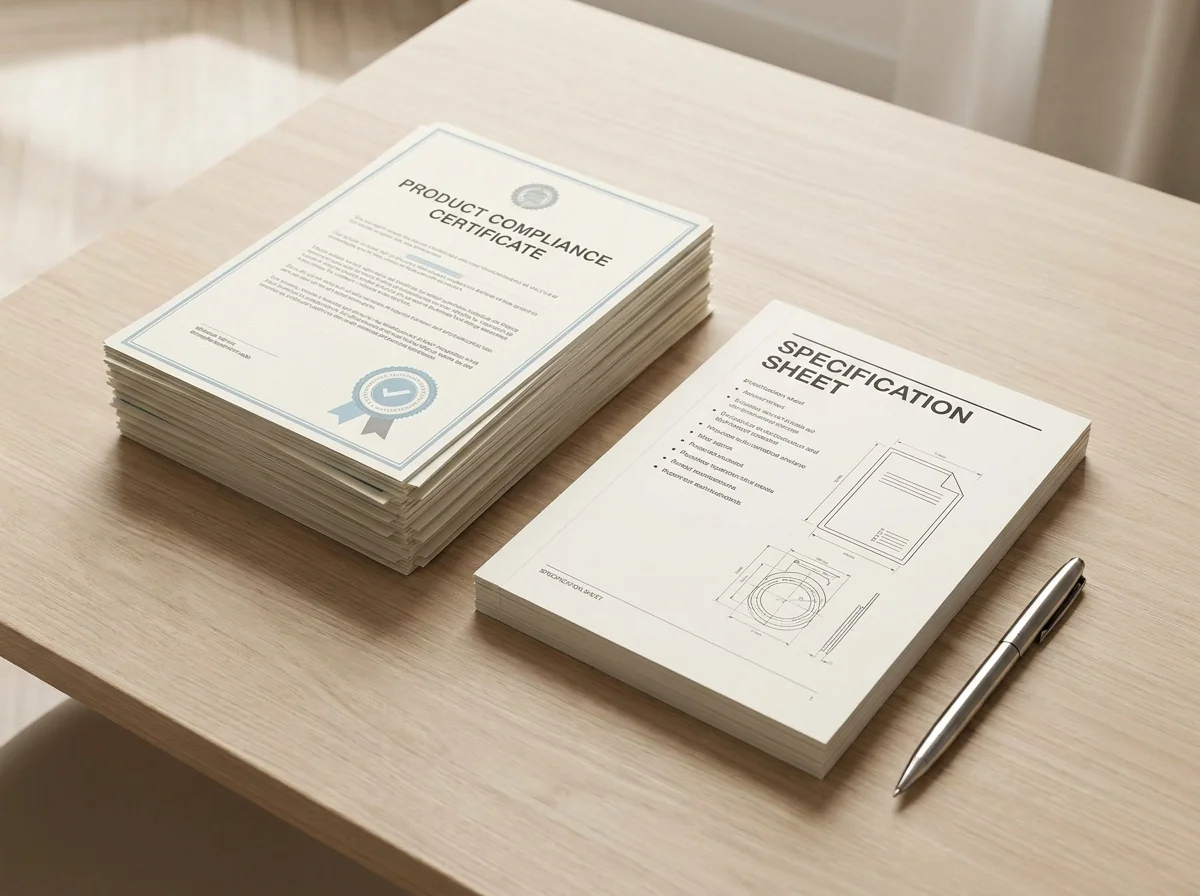 Compliance documents for your order