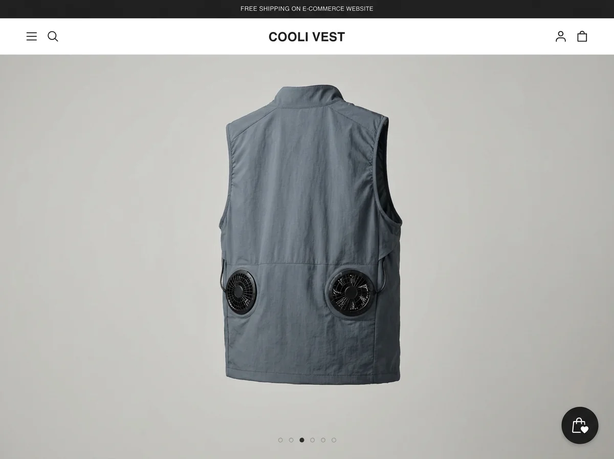 Fan cooling vest