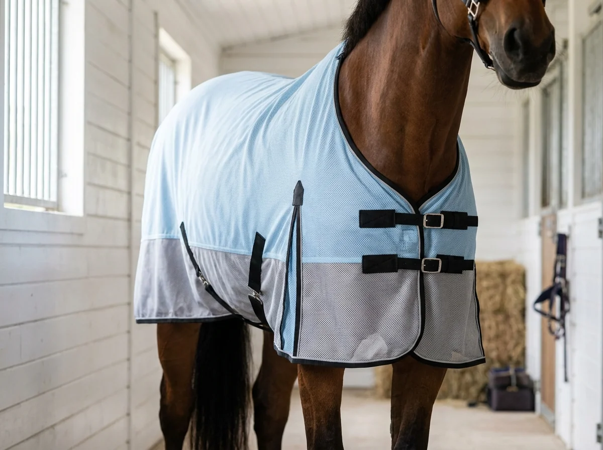 Horse cooling rug